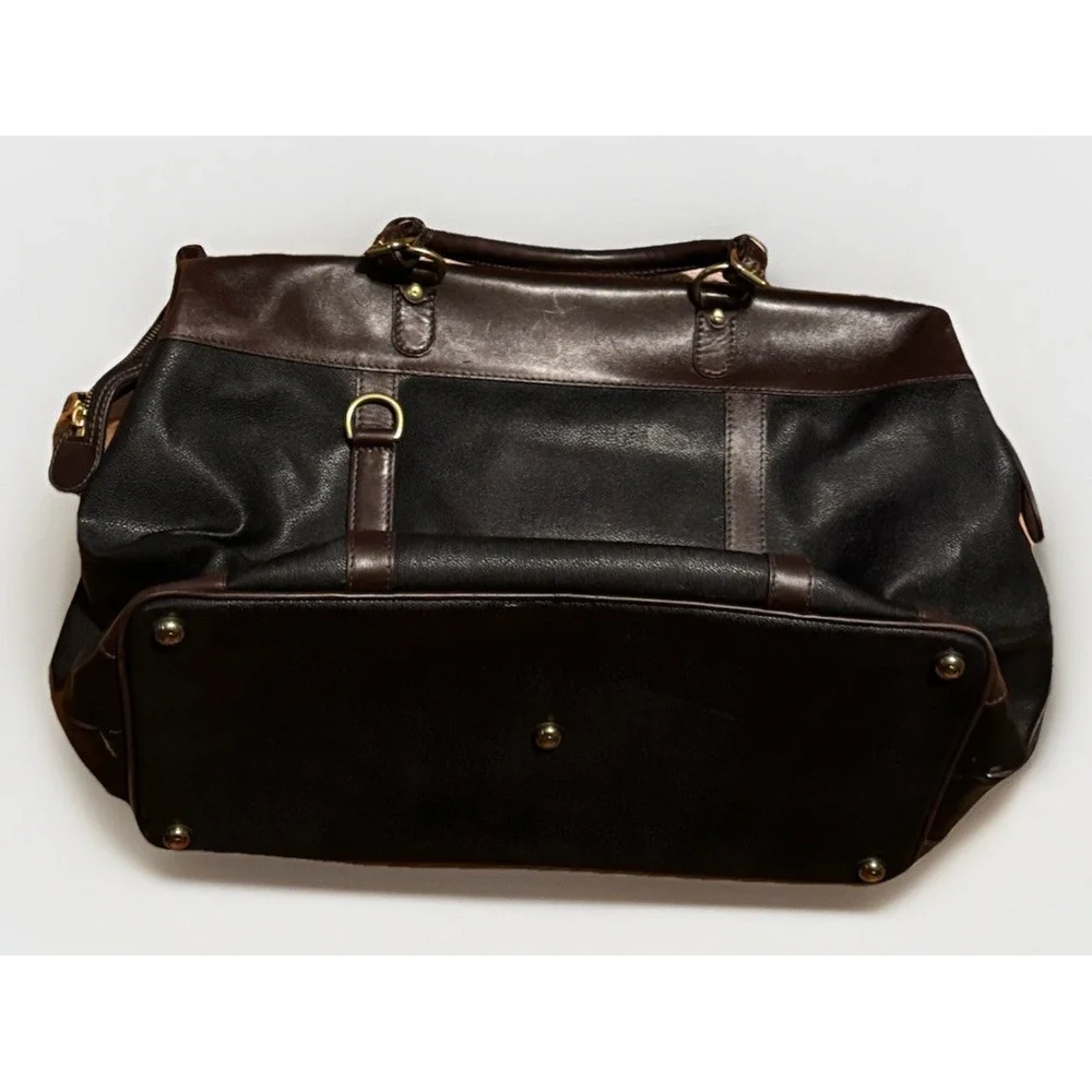 Mulholland Brothers Leather Duffle Bag Weekend Luggage Carry On NWOT USA Filson